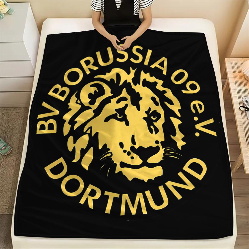 1 Manta de Franela con Estampado del BVB, Alta Calidad para Todas las Estaciones, Decoración del Hogar, Calidez y Comodidad, Perfecta para Regalos de Navidad