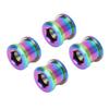 4pcs 6.5mm Bike Single Disc Chainwheel Screw Ti Alloy Accessory One Piece Thread Bmx Chainrings