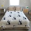 LISM Cartoon Panda Throw Blanket