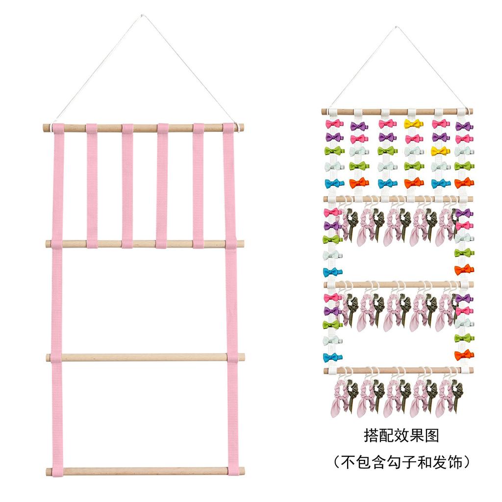 Hanging Hair Clip Holder and Storage for Women Girls Hair Accessories, Boho Wall Decor, Suitable Home Door Closet Bedroom Deco