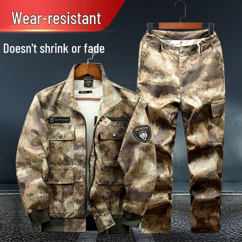 Men s Camouflage Long Sleeve Work Uniform Set 175
