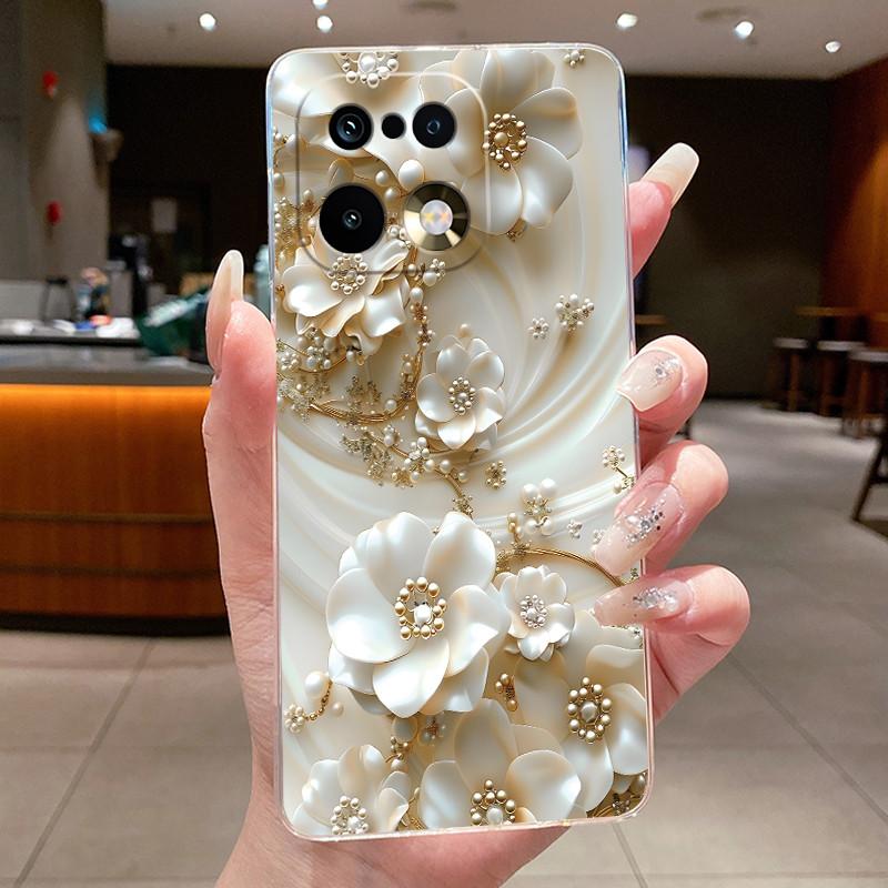 Phone Case For Realme 16 Pro / 16 Pro+ Funda Capa Butterfly Bow Protective Casing Transparent Soft Silicone TPU Cover Coque