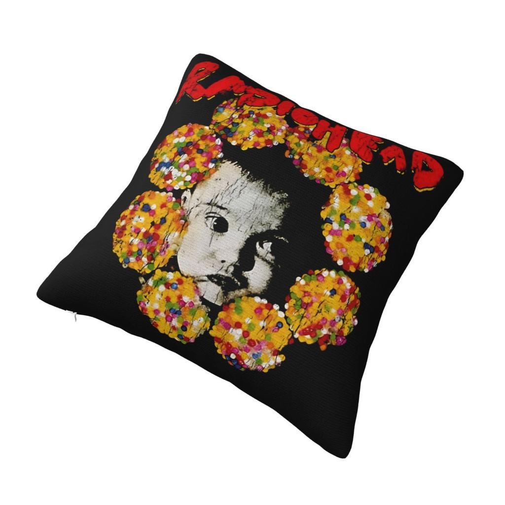 80s Style Band Radioheads Printed Pillowcases Cushion Cover Pillow Covers Warm Car Decor Square Multiple Sizes