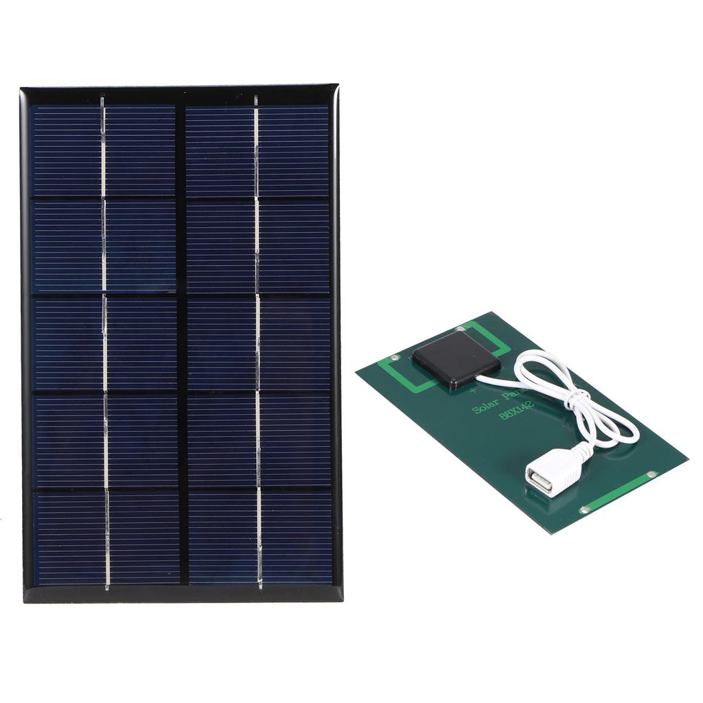 2W 5V Polysilizium Solarpanel Batterieladegerät Stromversorgung für Telefon MP3 GPS Digitalkameras
