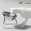 304 Stainless Steel Pet bowl2Set Tilted Base Neck Protection Bowl High-temperature Resistant Food and Water Bowl Suitable for Small and Medium-sized