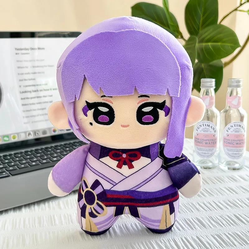 Cute Genshin Impact Plush Dolls Mini Soft Stuffed Toys Nahida Diluc Raiden Shogun Zhongli Venti Ayato Anime Gift