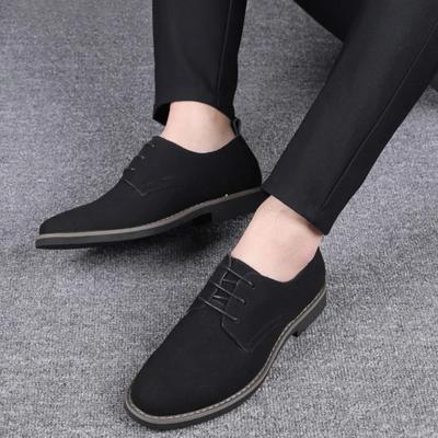 Sapatos Sociais Masculinos da Moda Tamanho Grande Sapatos Oxford Masculinos Sapatos Casuais Masculinos de Camurça Com Cadarço Baixos Confortáveis Versáteis Zapatos Para Hombres