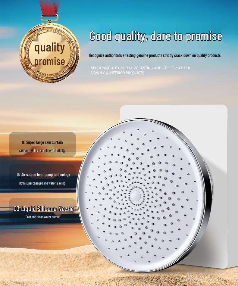 Supercharged Large Shower Head - Single Bathroom Spray Head