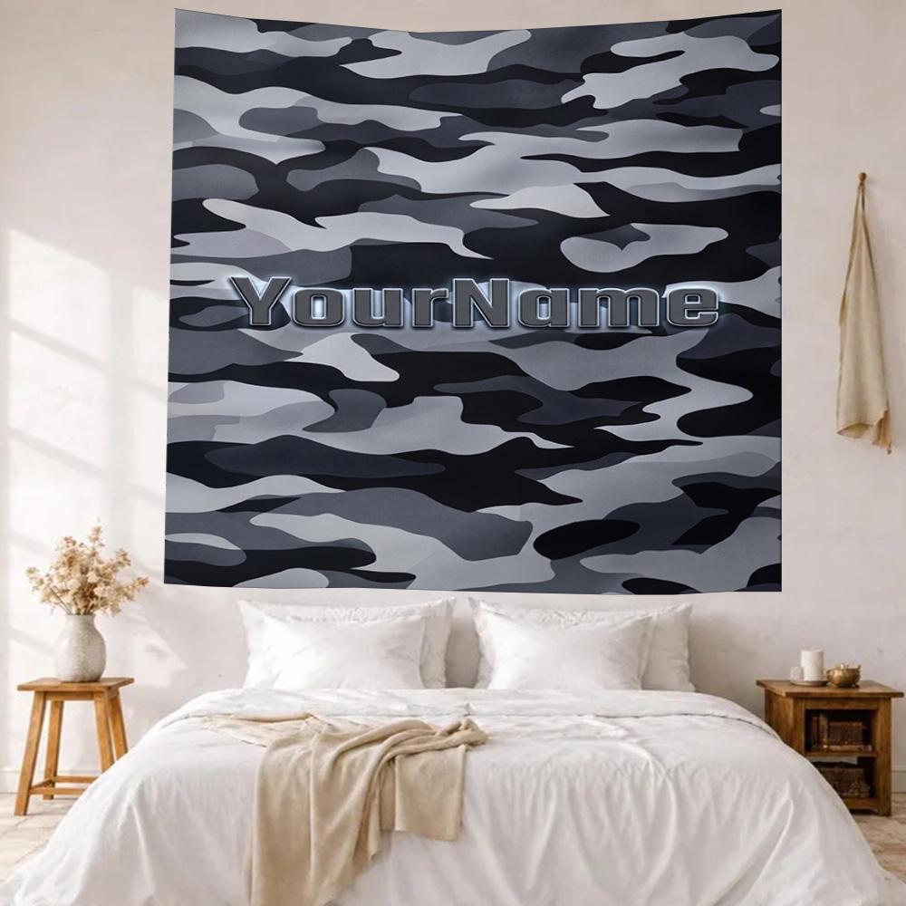 Ethnic Tribal Patterns Custom Your Name Wall Decor Tapestry Art For Pet Memorial Birthdaywedding Party Backdrop Family Gift
