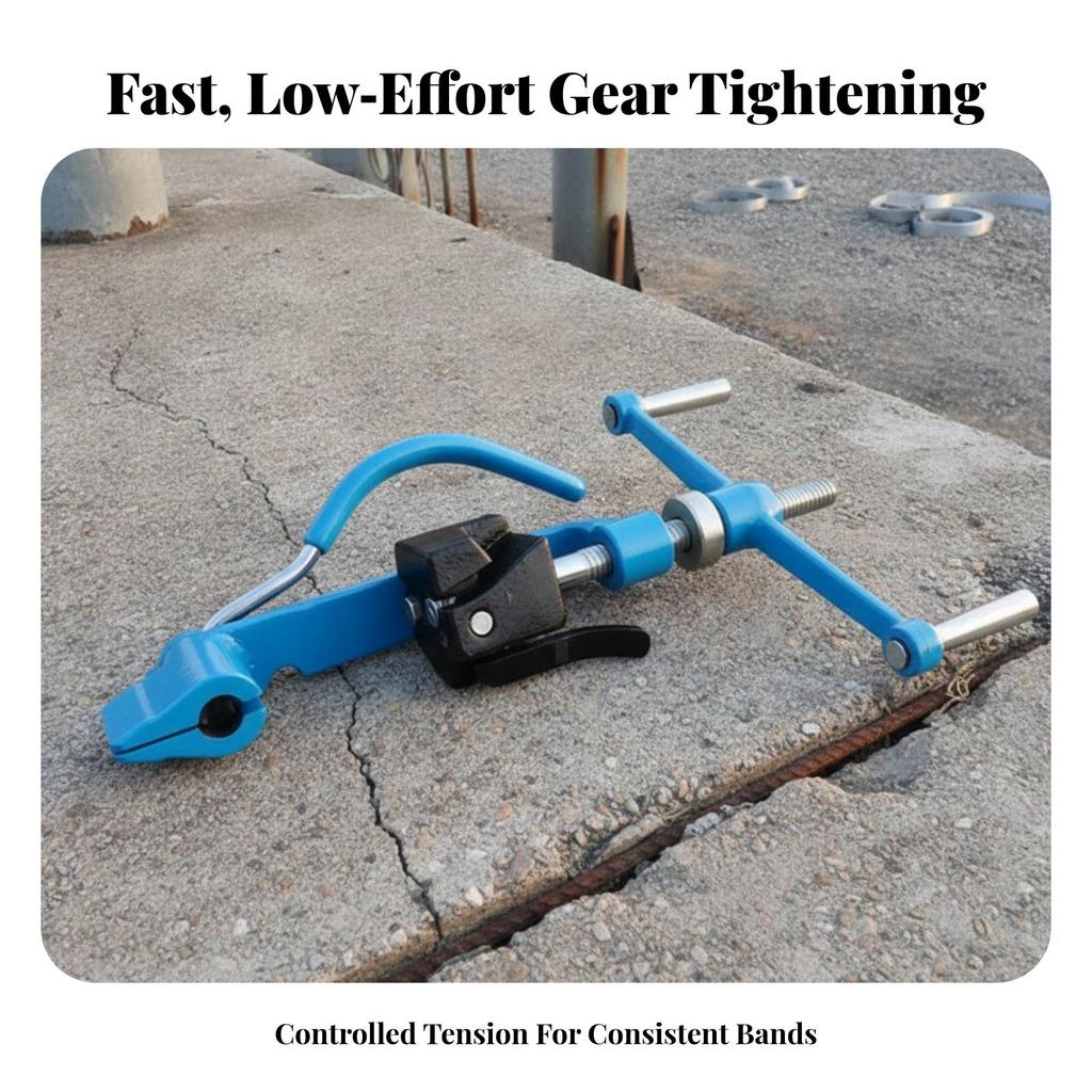 Stainless Steel Strapping Tool Versatile Banding Tensioner Heavy-Duty