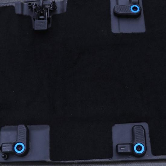 9X Blaue Dachluke Schalter Griff Dekor Abdeckung für Ford Bronco 4-Türer