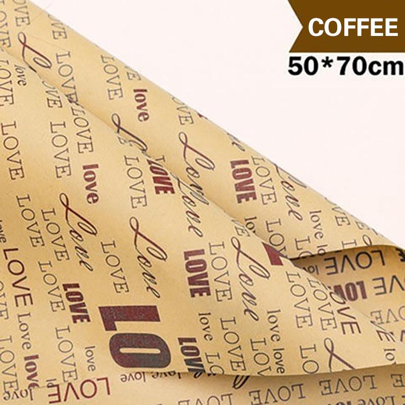 10Sheets Vintage English Newspaper Kraft Paper Brown Kraft Outer Wrapping Paper For Gifts Packaging Flower Wrapping Paper