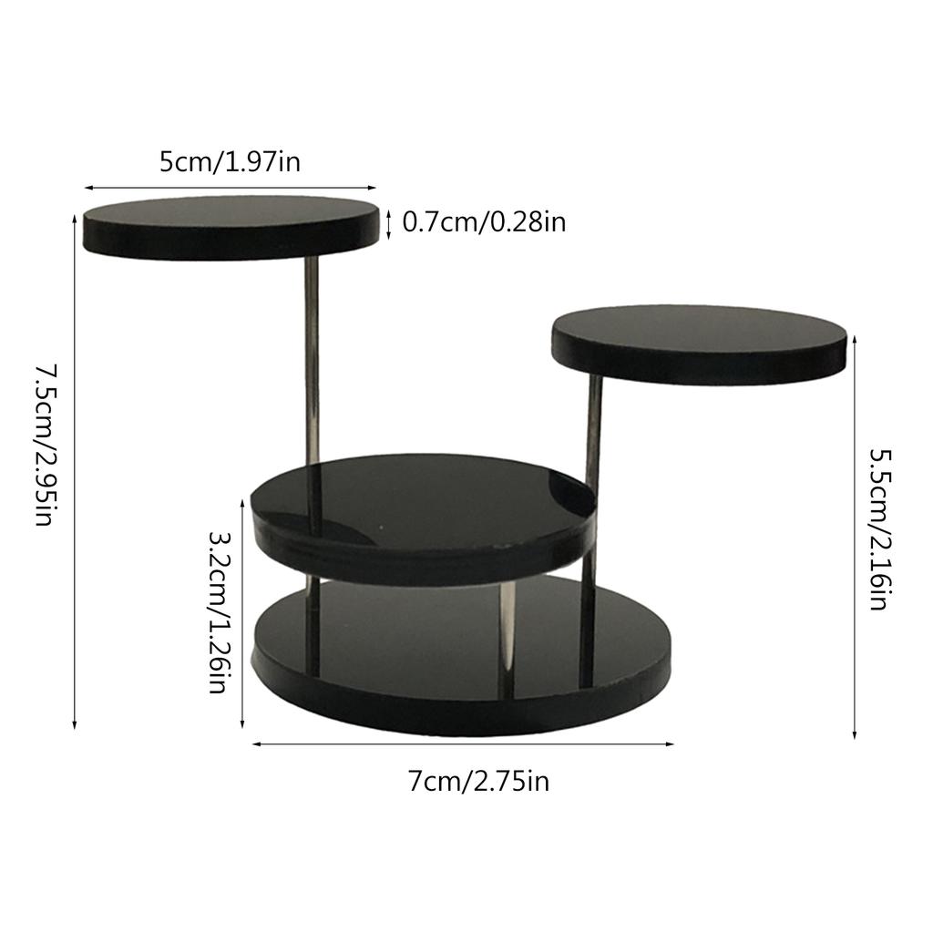 Acrylic Jewelry Holder Handy Earring Bracelets Necklaces Ornament Jewelry Display Shelf for Rings Earrings Bracelets