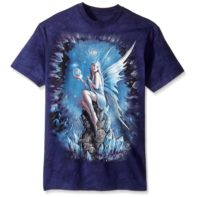 3D Printed Fairy T Shirt For Men Colorful Exquisite Pattern T-Shirts Casual Fashion Round Neck Oversized Tops Short Sleeve Tees