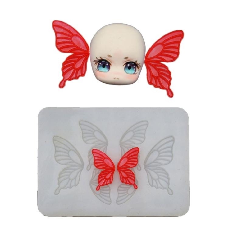 Flexible Silicone Mold Customized Butterfly Crafts Mould Jewelry Making Tool