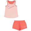 Girls Mesh Sleeveless Top & Shorts Set