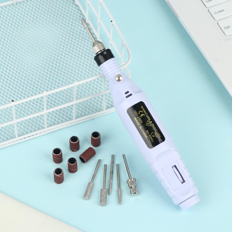 Electric Nail Sander Machine Adjustable Speed Drill Set for Acrylic Gel Nails Removal and Shaping