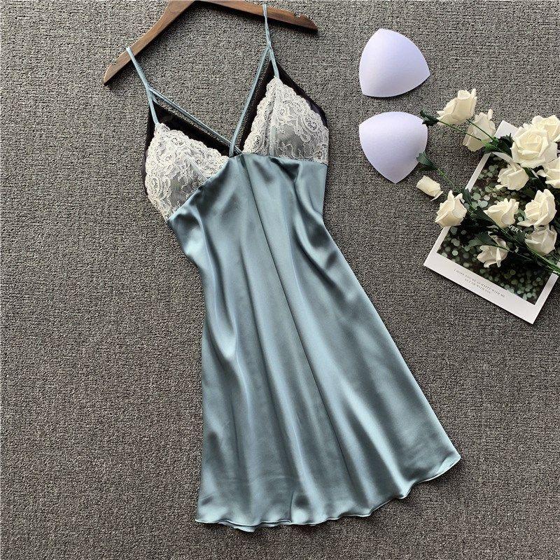 New Suspender Nightdress Female Summer Lace Skirt