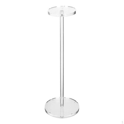 Acrylic Hat Display Stand Wig Rack Clear Baseball Round Riser for