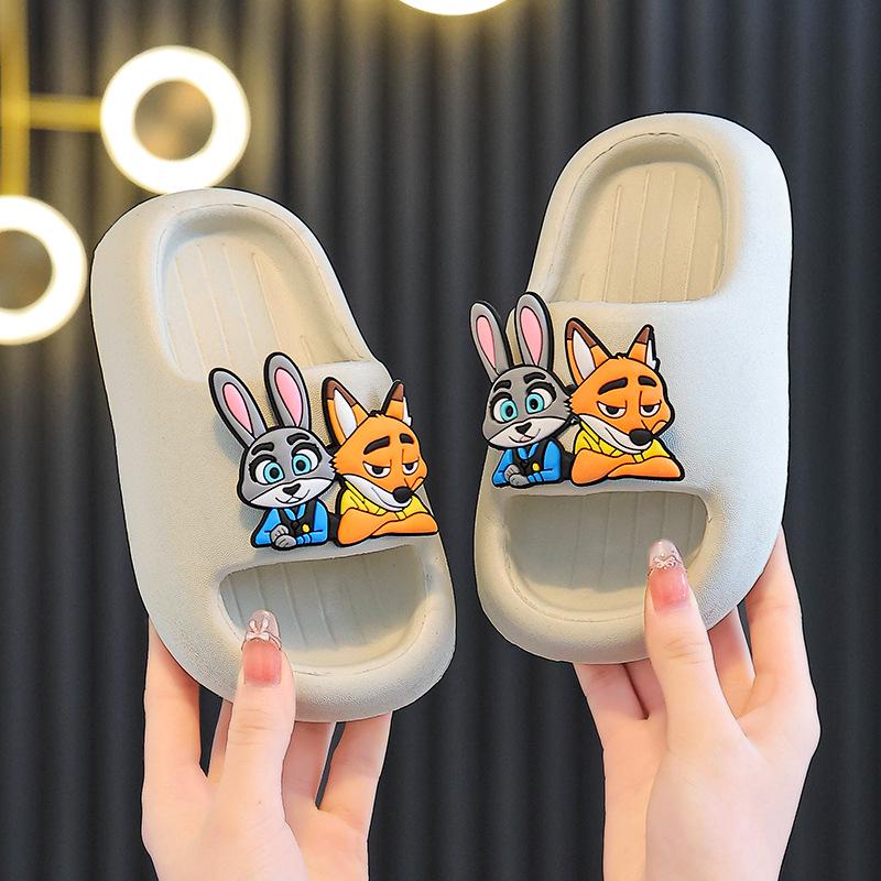 New Spring Kids' EVA Slippers: Stylish Bath & Home Wear for Boys & Girls