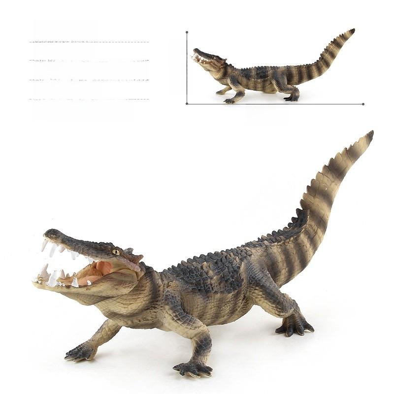 Pvc Crocodile Model Static Animal Figure Wildlife Decor For Kids And Nature Enthusiasts