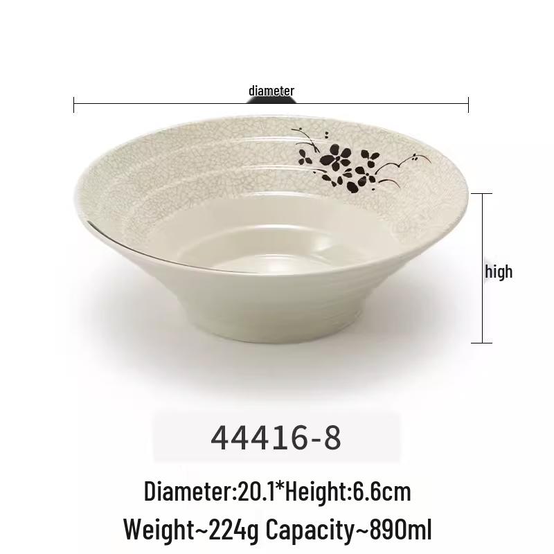 A5 Melamine Restaurant Noodle & Soup Bowl