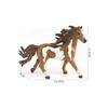 Beautiful Silver Gray Spotted Mare Model Lifelike Animal Figurine For Decoration