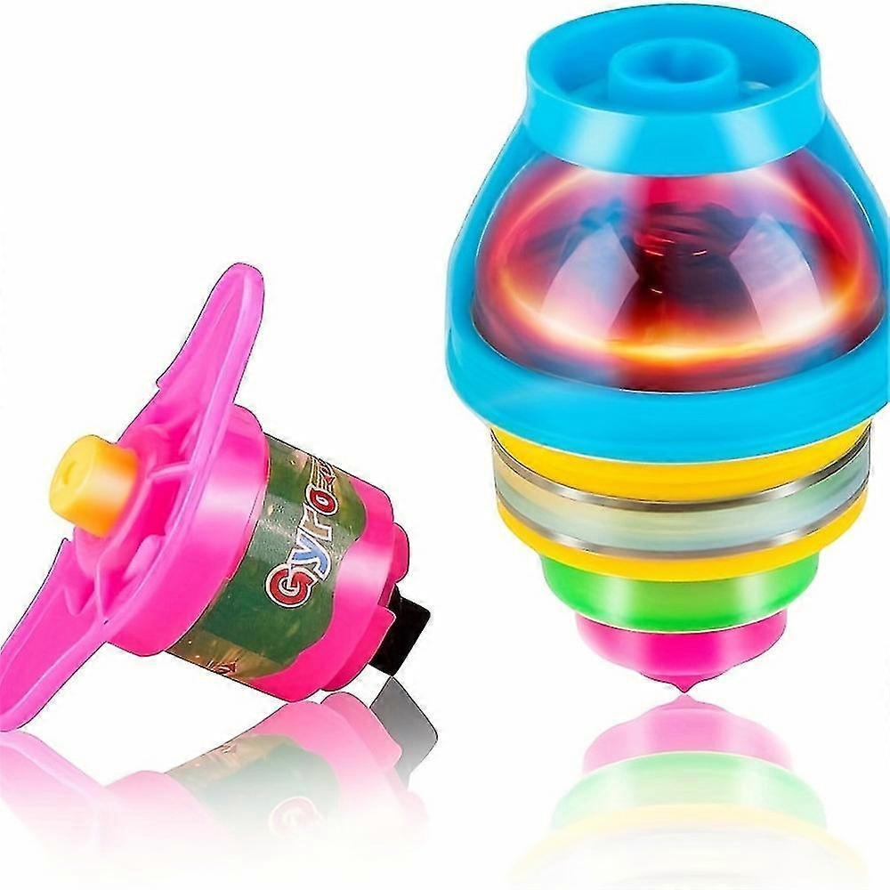 5 Pack Gyro Glowing Spinning Top Toys Party Favors for Kids Birthday Party Favors Fun Stocking Stuffers