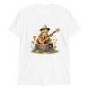 Frosch Serenade Vintage Cottagecore Gitarre T-Shirt Herren Damen T-Shirts Oberteil
