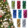 24Pcs/Box 3/4Cm Christmas Balls Set Christmas Tree Ornaments Christmas Hanging Pendants Christmas Tree Decor  Year Gifts