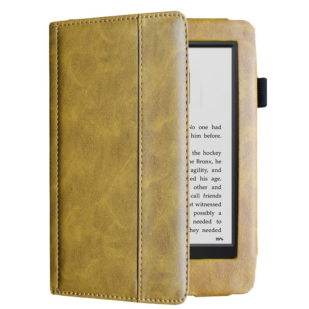 Kindle 499 Seventh Generation Leather Flip Cover: WP63GW Protective Case for Electronic Book