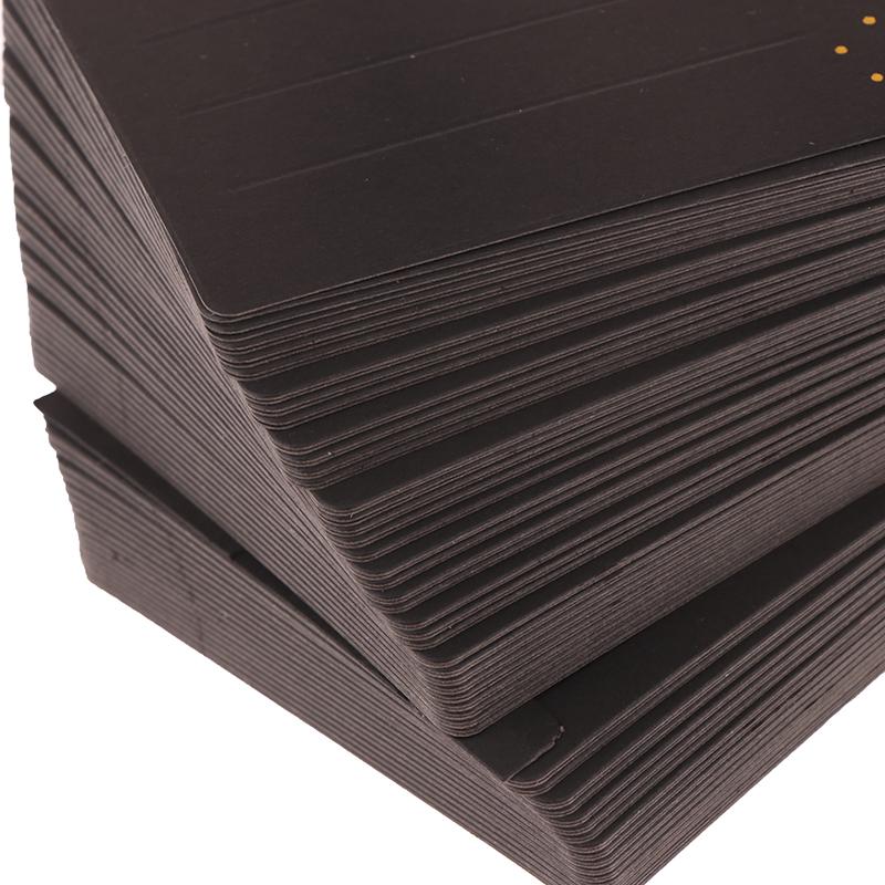 100Pcs Hairclips Hairpin Display Cards Paper Holder For Diy Hair Jewelry Cute Black Packing Labels Retail Hanging Tags
