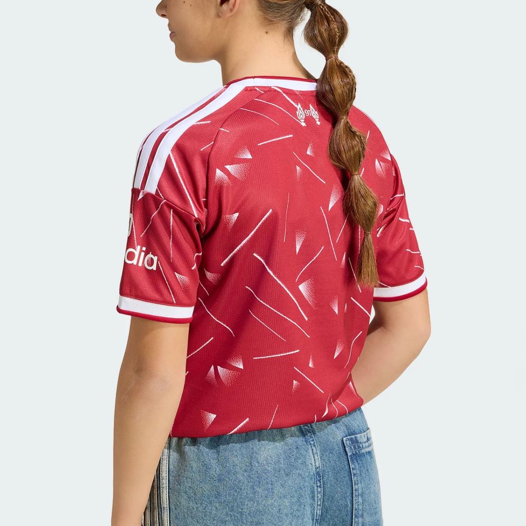 Adidas X Liverpool FC Kids Sports Jersey 26/27 Home Fan Edition Knitted Quick-Dry Football Short Sleeve Kids jerseys KB8255