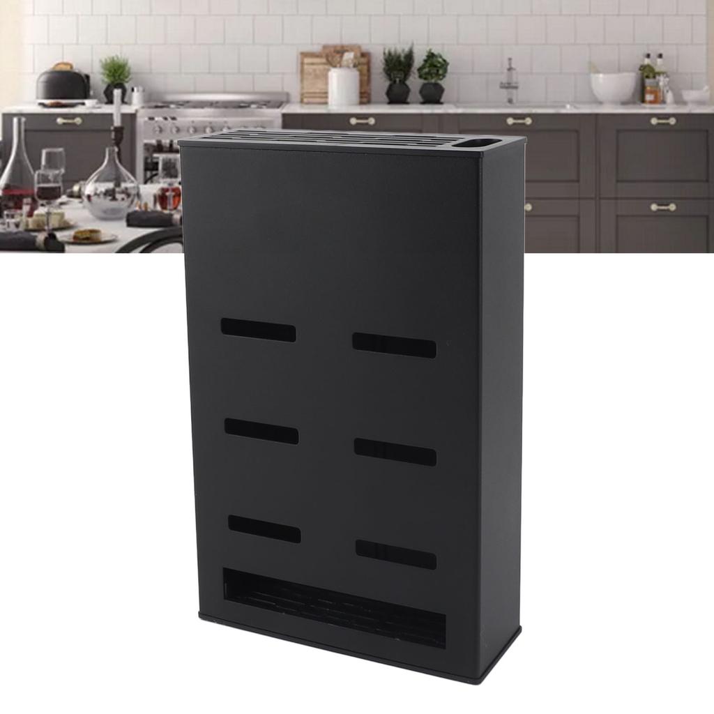 Wall Mounted Knives Block Space Aluminum Wall Hanging Knives Rack Multipurpose Knives Slot Holder Fo