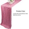 90x180/300cm Table Runners Vintage Cheesecloth Table Setting Table Decor Gauze Tablecloth  Birthday