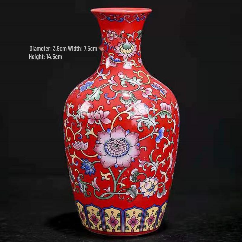 Antique Blue and White Chinese Porcelain Vase - European & American Handicraft for Flower Arrangements