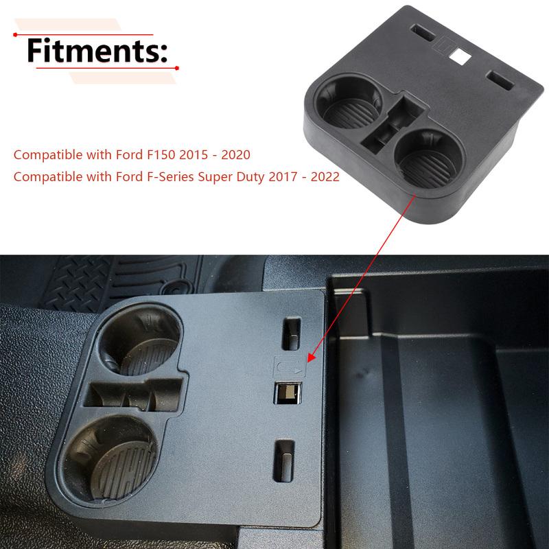 Front Console Cup Holder Under Seat Bottom For Ford F150 2015 2016- For Ford F-Series Super Duty 2017- HC3Z-2813562-AB