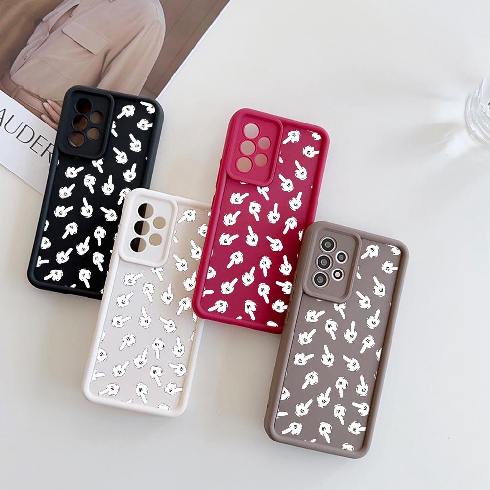 

N51 Жест Приветствие Арт Мягкий силиконовый чехол для Samsung S24 Ultra A05s A54 A25 A34 Xiaomi POCO X5 Redmi Note 12S Huawei P50 Honor 90 Чехол с ангельскими глазками