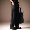 High-end Lyocell Linen-blend Texture Casual Pants Men's Summer Thin Versatile Loose Drape Straight Trousers