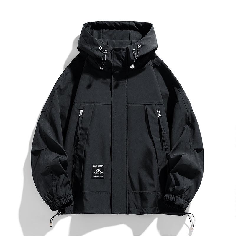 Jacke Herren Frühling Loose Trend Loose Tooling Jacke Herren Hübsches Vielseitiges Oberteil
