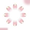 24Pieces French Styles False Nail Glitters White Tip Press On Nail Salon Quality At Home For Wedding Party Daily Use