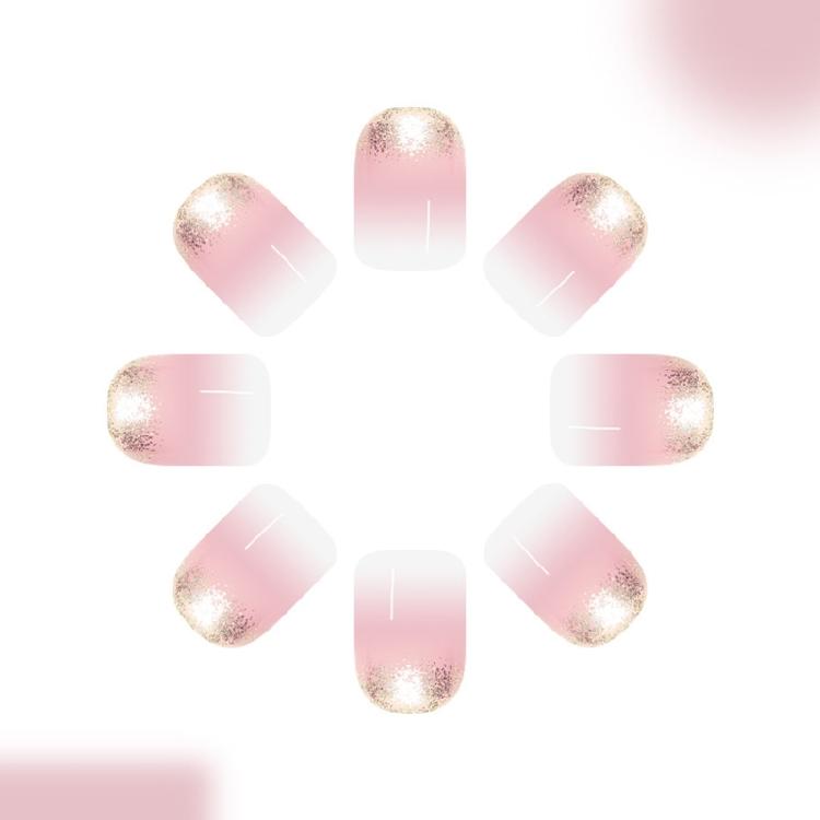 24Pieces French Styles False Nail Glitters White Tip Press On Nail Salon Quality At Home For Wedding Party Daily Use