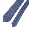 Louis Vuitton M76844 Monogramová kravata Námořnická modrá hedvábná pánská