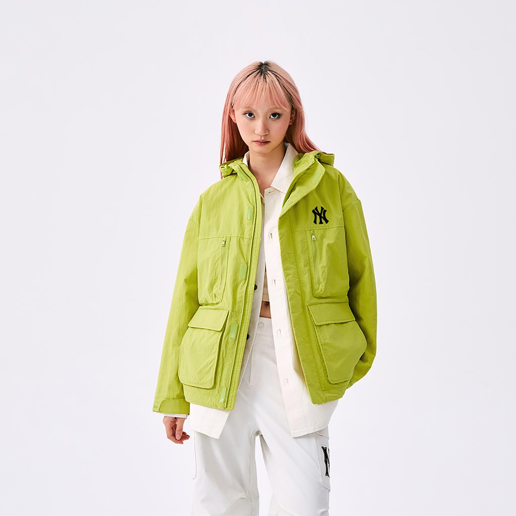 New MLB New York Yankees Jackets Coats Unisex Light Olive Green 3AWJB0751-50OLL