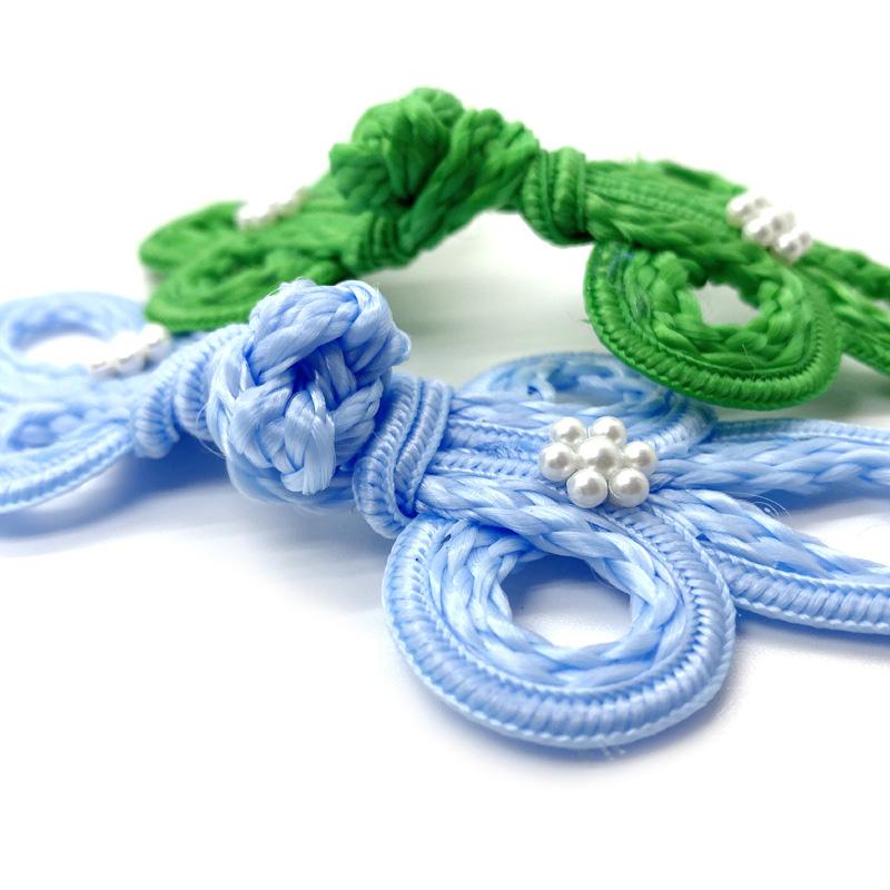 1 Pièce Nœud Chinois Style Chinois Fleur de Prunier DIY Accessoires Vêtements Hanfu Bouton Cheongsam Perle Fait Main