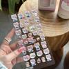 Sanrio Anime Hello Kitty Hangyodon 3D Hollow Relief Transparent Jelly Sticker Crystal Decorative Stickers DIY Accessories