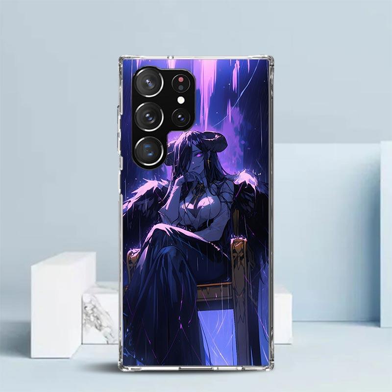 Albedo Overlord Anime Phone Case For Samsung Galaxy S24 S25 Edge S26 Ultra S22 S23 Plus S21 + S20 FE Soft TPU Back Cover Galaxy