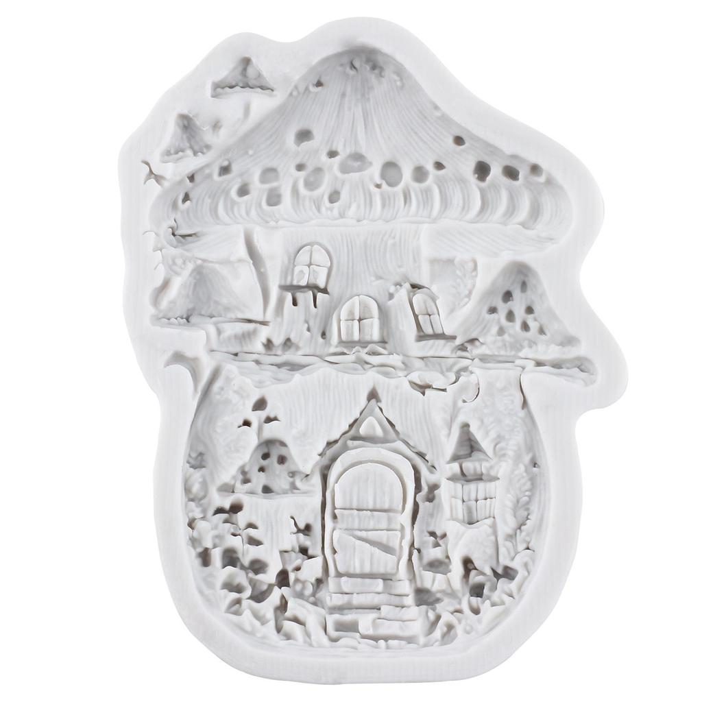 Silikonová forma na houbový dům Houbové formičky na fondán Nástroje na zdobení dortů Cupcake topper Cukrové dekorace na sladkosti Modelovací hmota Polymerová hmota