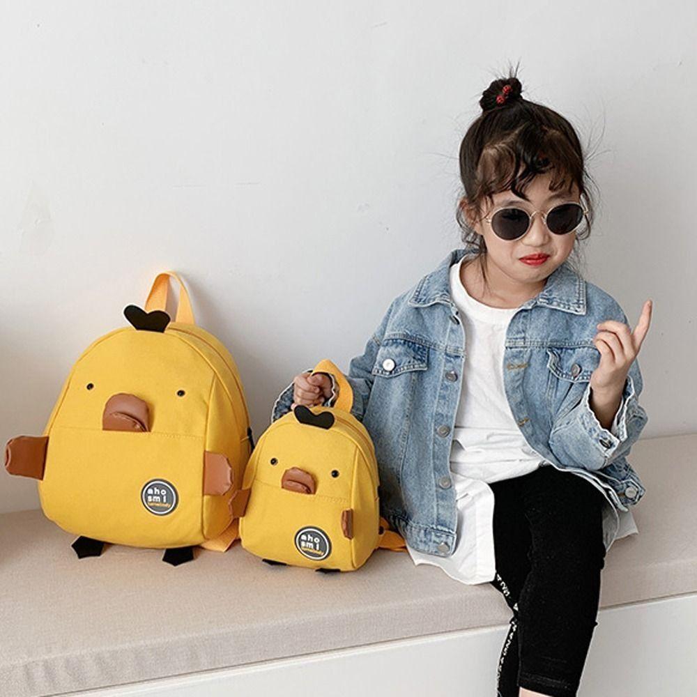 Cartoon Duck Toddler Backpack Large Capacity Cartoon Shoulder Bag Children's School Bag  Gift