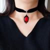 Black Clavicle Collar Necklace Gothic for Women Chokers Vintage Velvet Short  Necklaces